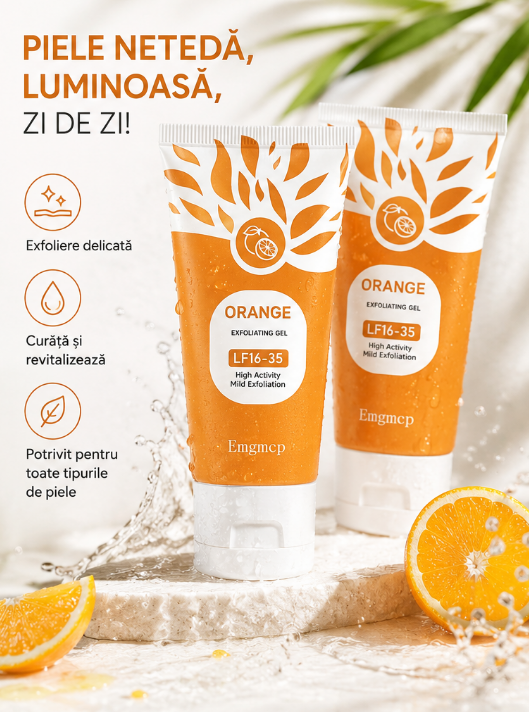 Gel Exfoliant cu Enzime de Portocală - 1+1 GRATIS